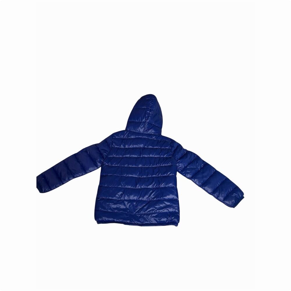Blue Hooded Puffer Jacket Size S Winter Quilted - Picture 13 of 13